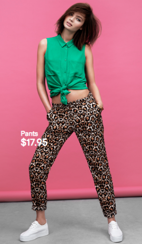 H&M PANTS WOMEN SS 13 CAMPAIGN - 6